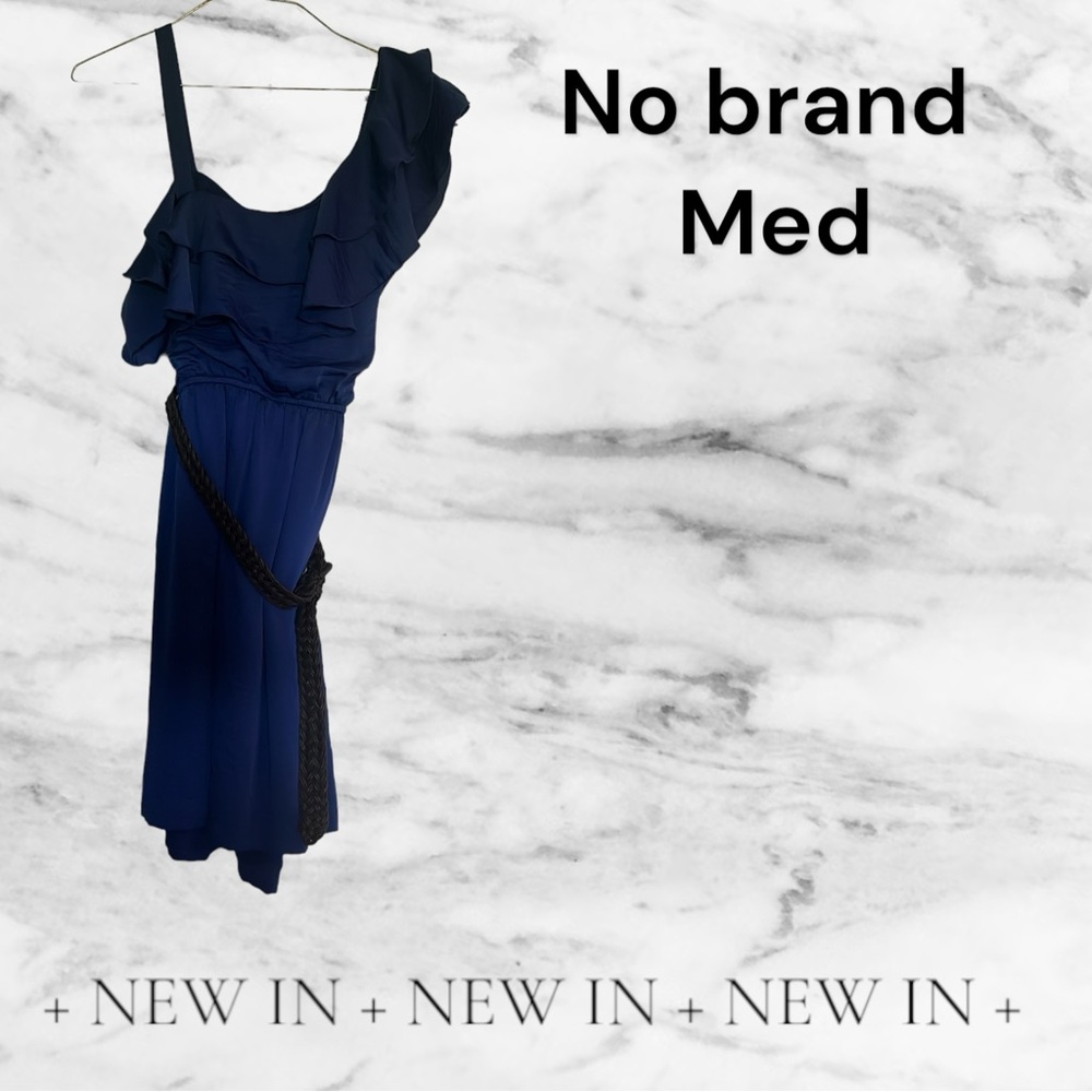 Navy blue off the shoulder dress